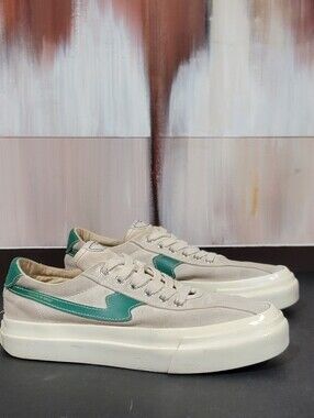 stepney workers club Dellow S-Strike Suede Ecru Green Sneaker Size 38 Women's